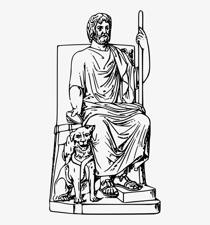Hades - Hades Clipart Black And White, transparent png download