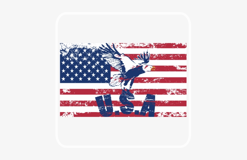 American Flag Eagle - America Flag, transparent png download