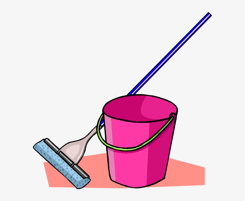 Broom Mop Bucket Clipart Image Transparent Download Cartoon Mop And