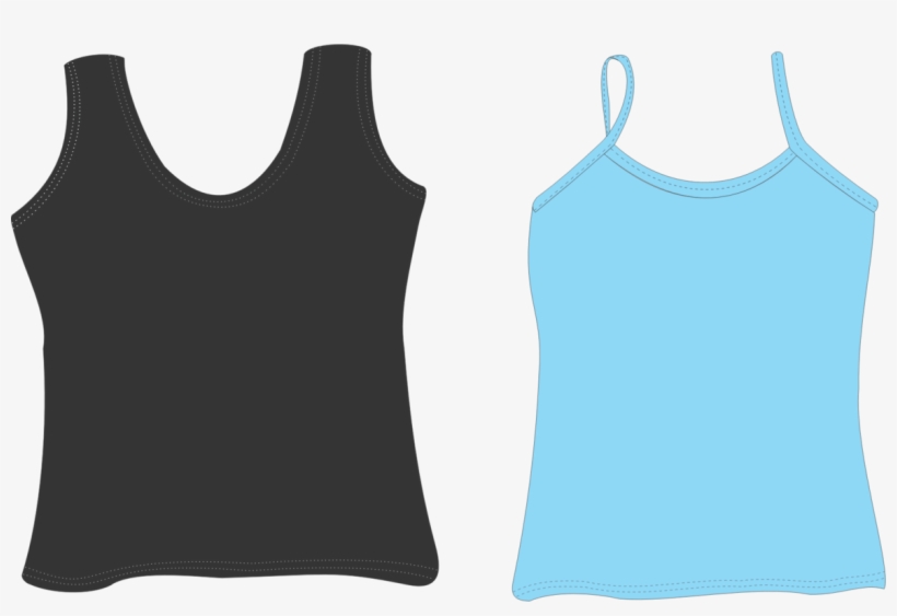 T-shirt Tanktop Computer Icons Sleeveless Shirt - Tank Top Clipart, transparent png download