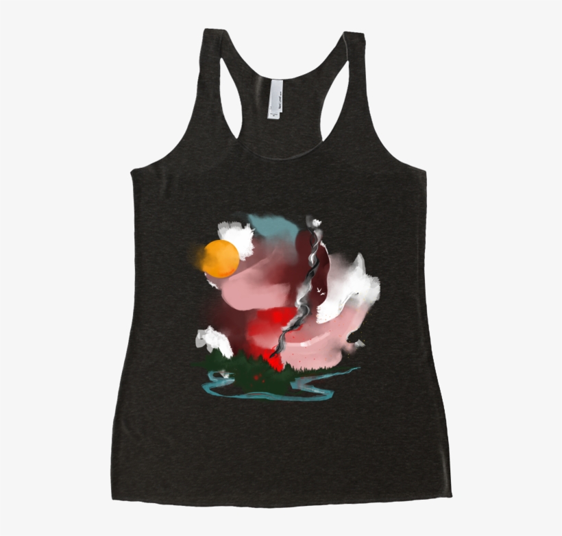 Forest Fire Racerback Tank Top - Active Tank, transparent png download