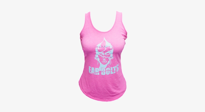 Women's Tank Top W/ Fran Ear Bolts Logo - Women's Tank Top Png, transparent png download