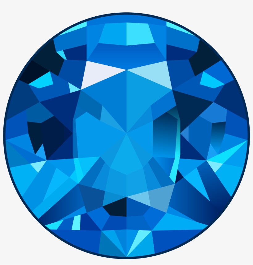 Svg Transparent Library Clipart Cilpart Attractive - Blue Gem Png, transparent png download
