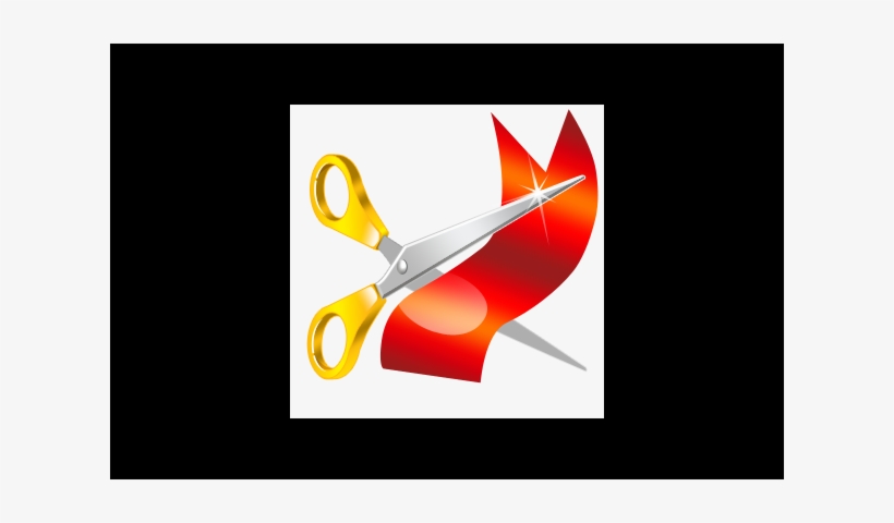 Advertisement - Ribbon Cutting Scissors Png, transparent png download