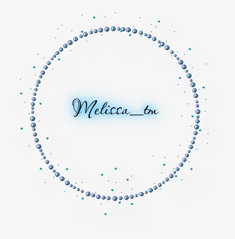 Blue Pearls Frame With Gems Png By Melissa-tm - Stickers De Princess Baby Shower, transparent png download