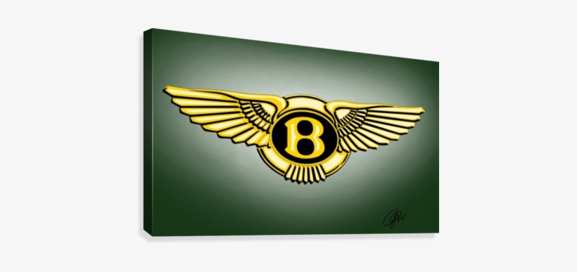 Bentley Logo Canvas Print - Bentley Motors Limited, transparent png download