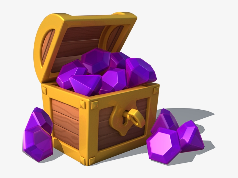 Chest Of Gems - Portable Network Graphics, transparent png download