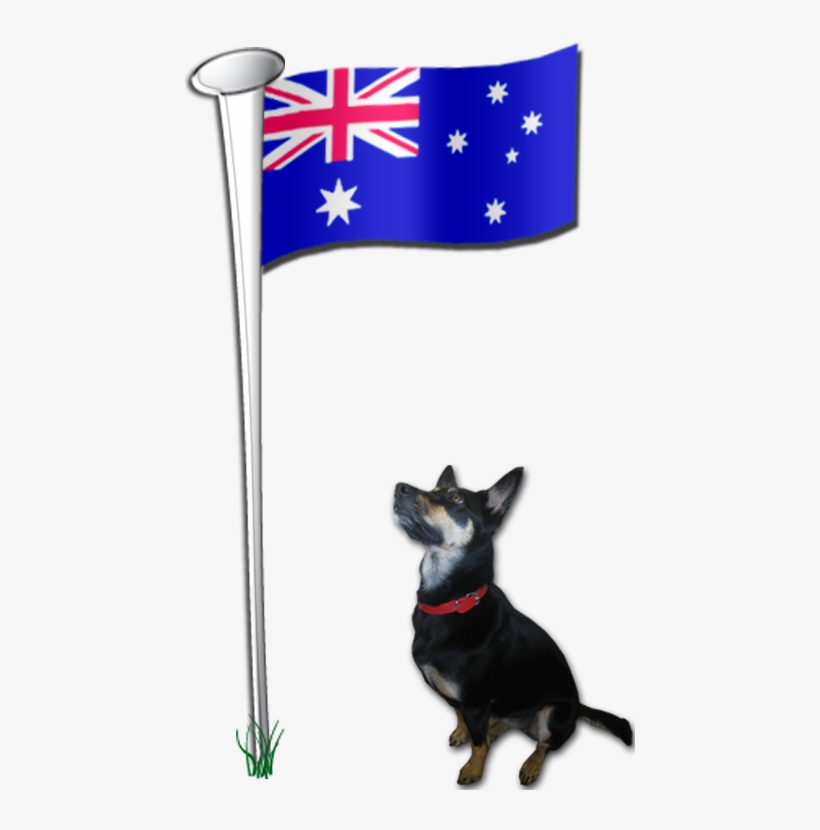 "flag Arrived Today And Is Already Flying Proudly From - Australian Flag On Pole, transparent png download
