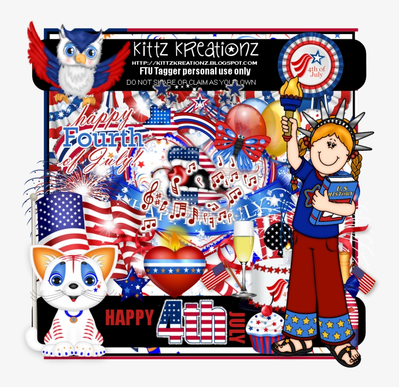 Happy 4th July Ftu Kit, transparent png download