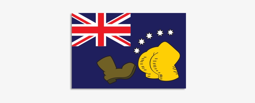 Australia Flag With Name, transparent png download