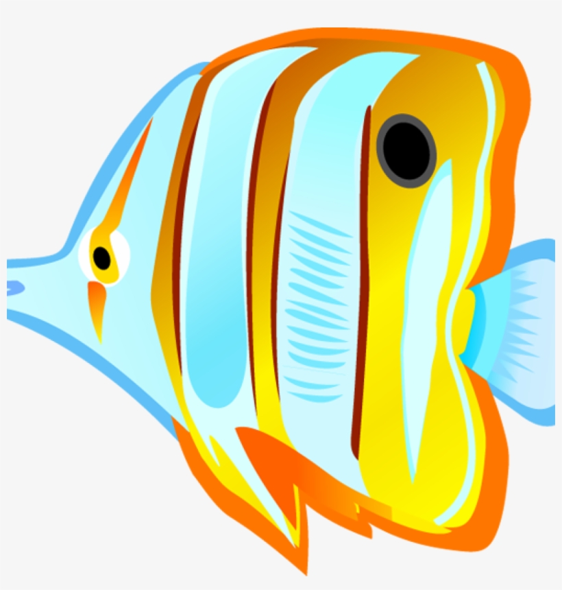 Tropical Fish Clipart Ocean With Fish Clipart Tropical - Aquatic Fish Clip Art, transparent png download