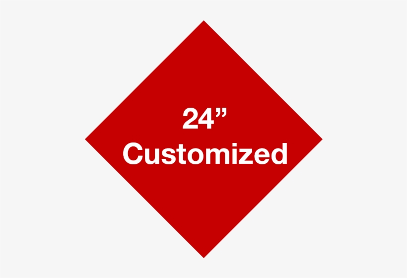 24" Red Diamond Custom Safety Floor Signs - Sign, transparent png download