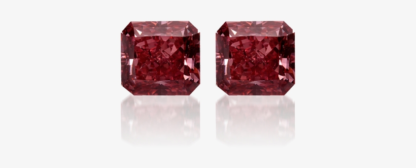 Two Radiant Cut Diamonds - Red Diamond Radiant Cut, transparent png download