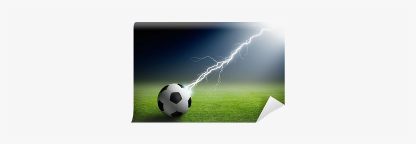 Soccer Ball, Lightning, Spotlight Wall Mural • Pixers® - Football, transparent png download