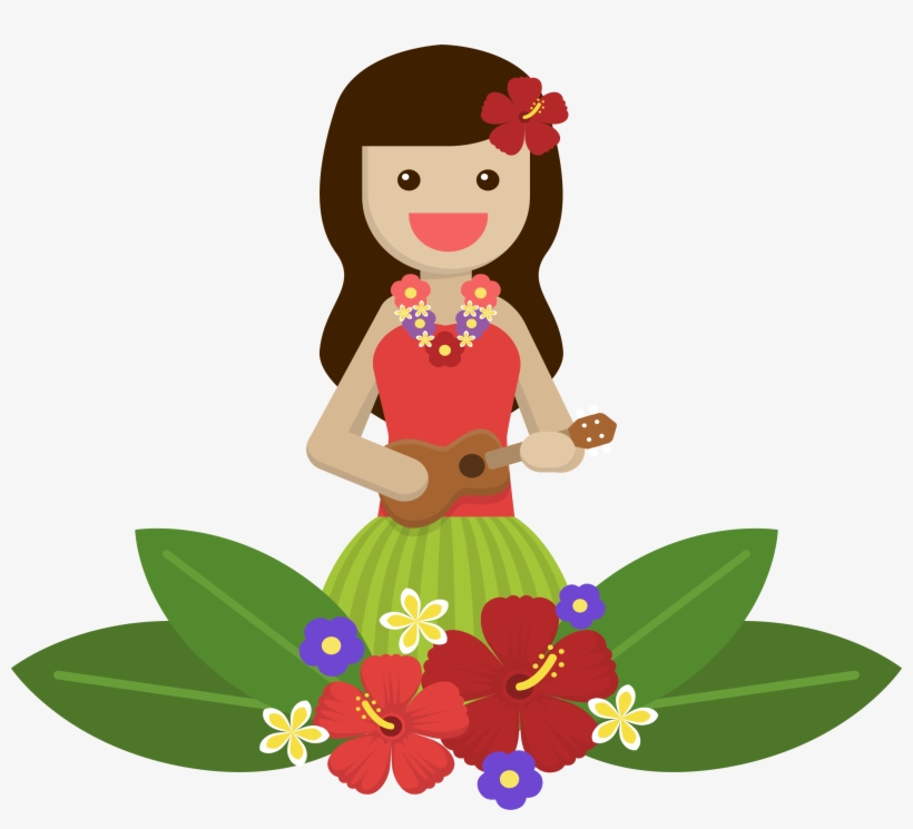 Hawaii Island Girl 2752*2368 Transprent Png Free - Iconos Hawaii Png, transparent png download