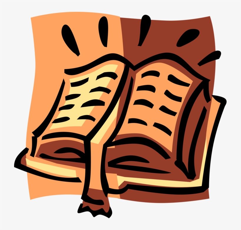 Vector Illustration Of Holy Bible Book Product Of Divine - Illustration, transparent png download