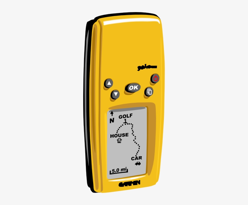 Free Vector Gps Handheld Clip Art - Geocache Tupperware Yellow Round Coaster, transparent png download