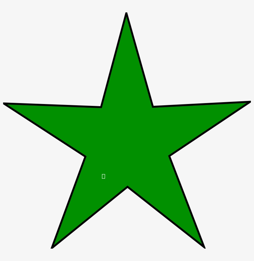 Esperanto Star Free Vector / 4vector - Green Star, transparent png download
