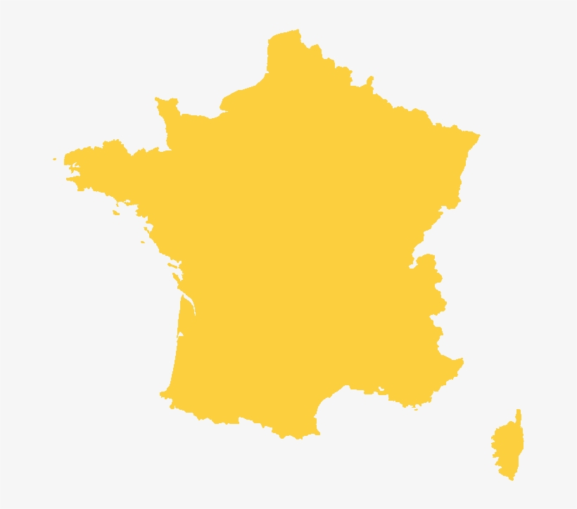 Overseas Assistance By Region - Country Silhouettes France, transparent png download