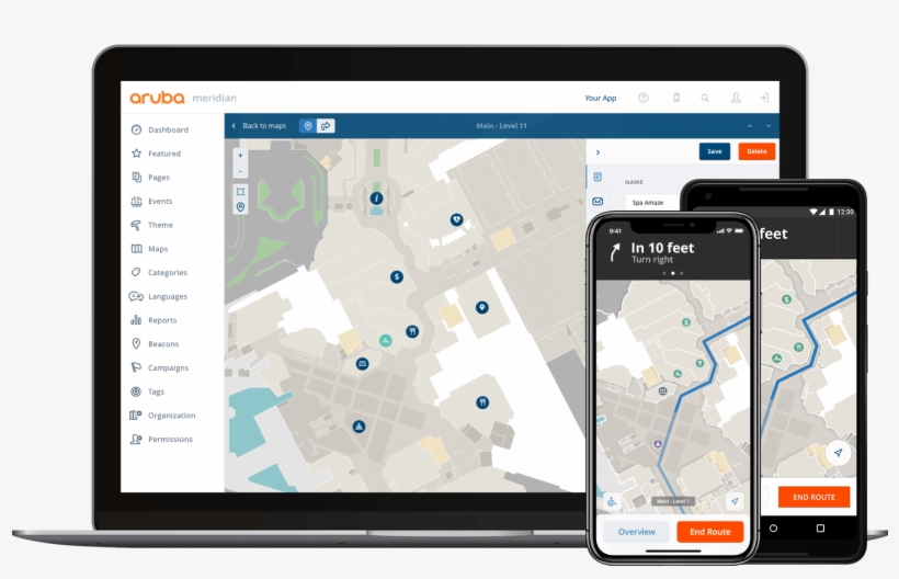 Aruba Meridian App, transparent png download