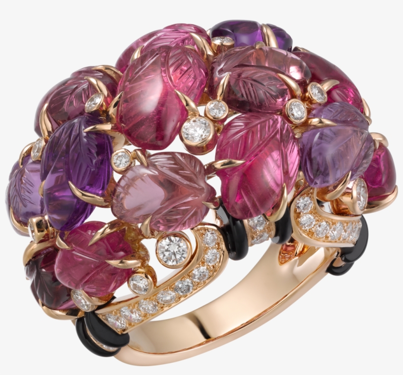 Ring With Engraved Stones - Carved Stone Cartier Jewellery, transparent png download