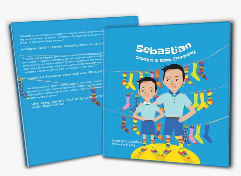 Sale - Sebastian Creates A Sock Company (entrepreneur Kid), transparent png download