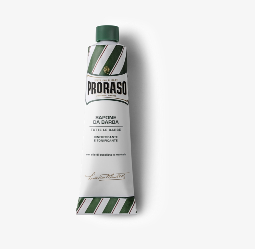 Sapone Da Barba In Tubo 150 Ml - Proraso Green Shaving Cream 150 Ml, transparent png download