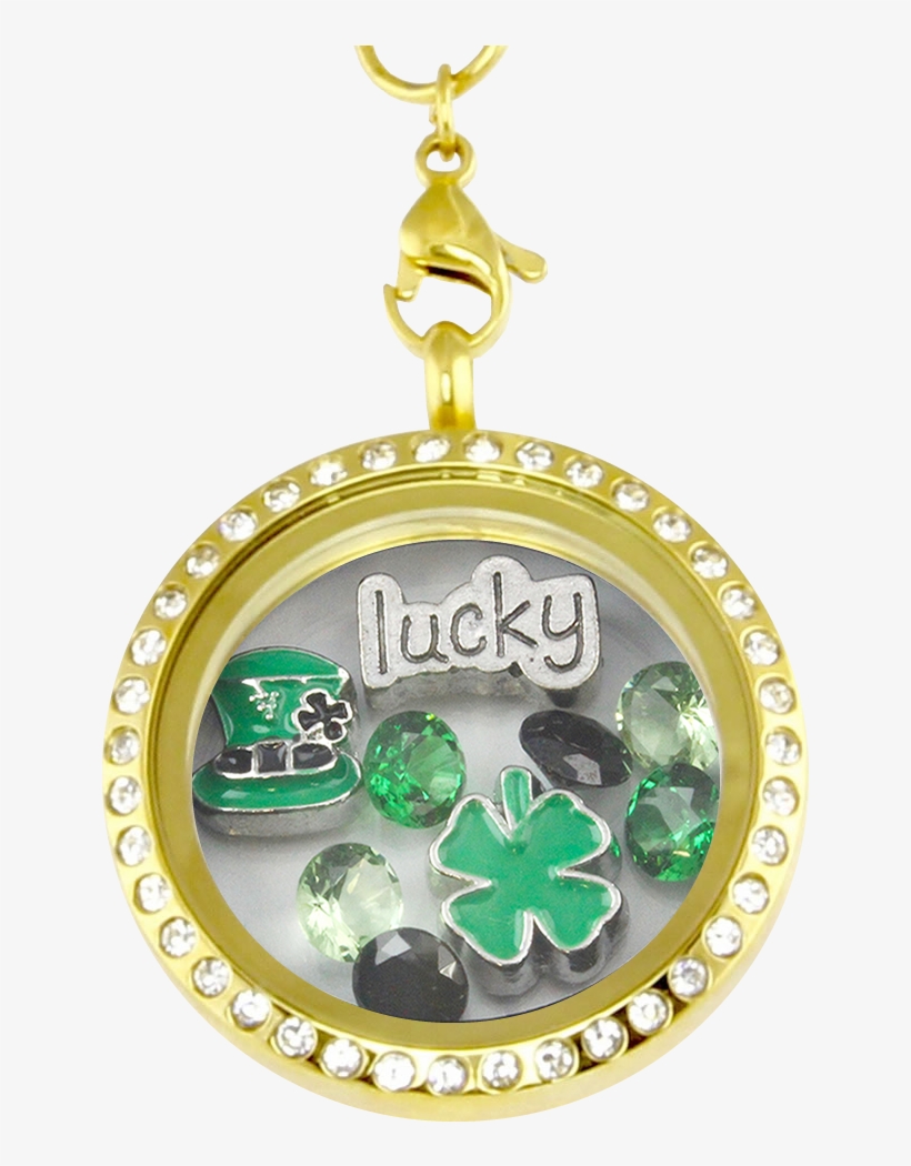 Patrick's Day Lucky Charm Necklace - Love My Marine Charm Necklace, transparent png download