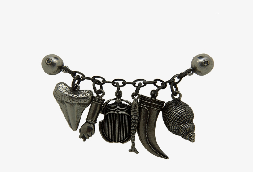 Lucky Charms Pin, Antique Silver - Chain, transparent png download