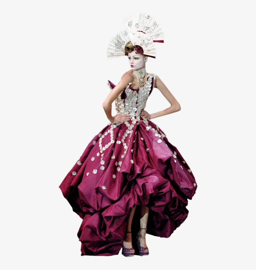 Png Modelos Y Flores Variado - Haute Couture, transparent png download
