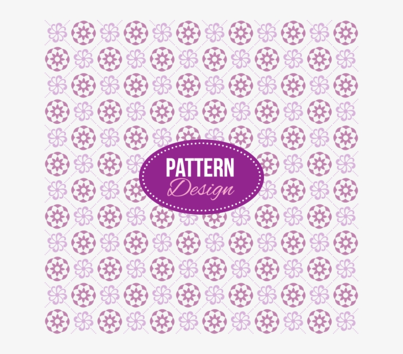 Purple Pattern With Mandala And Floral Designs, Background, - Mosaic, transparent png download