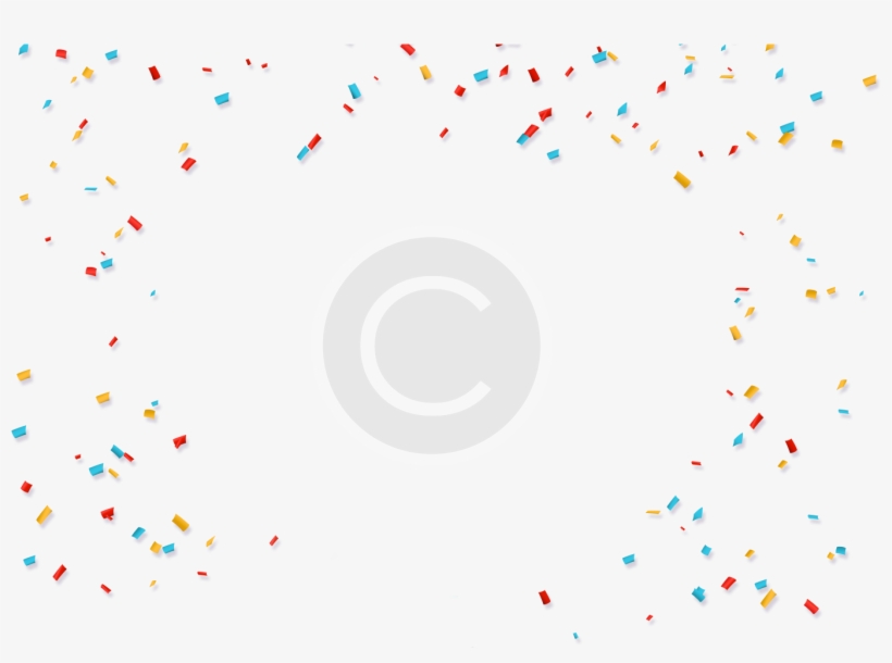 Confetti Background Png - Confites De Cumpleaños Png, transparent png download