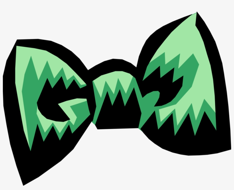 Vector Illustration Of Bow Tie Necktie Clothing Apparel, transparent png download
