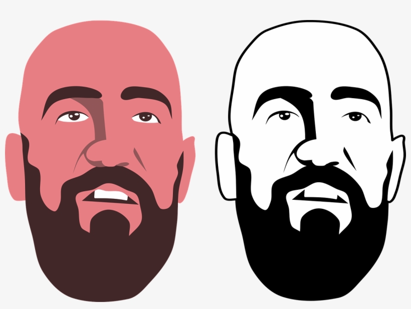 Bored,comic Vector Graphics - Sad Man Face Png, transparent png download