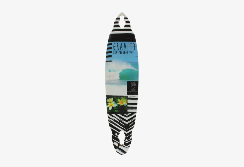 Gravity Pin Drop Lifes A Beach Longboard Deck - Longboard, transparent png download