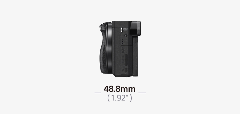 Rechargeable Battery Np-fw50, Shoulder Strap, Body - - Sony A6300 (kit 16-50mm) Camera, transparent png download