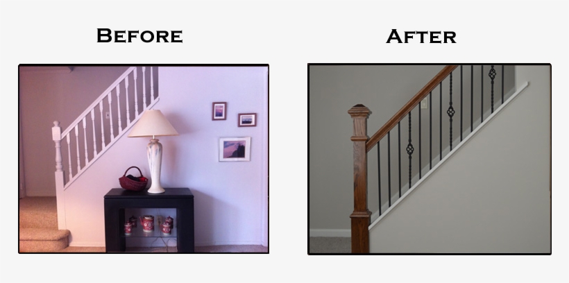 Years Of Painted Over Dowels, And A Banister That Did - Handrail, transparent png download