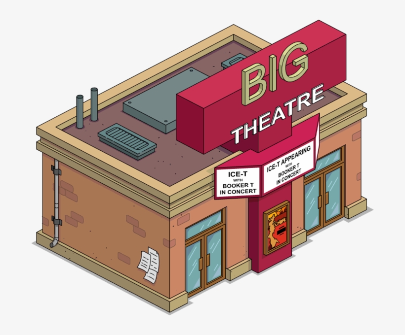 Big T Theatre Tapped Out - Simpsons Big T Theatre, transparent png download