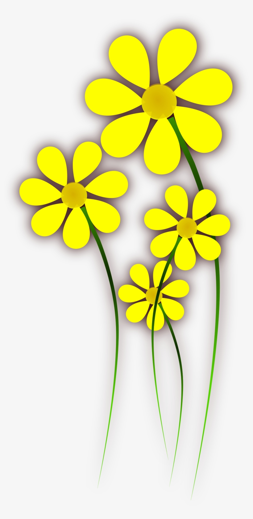 The Best - Free Clipart Yellow Flowers, transparent png download