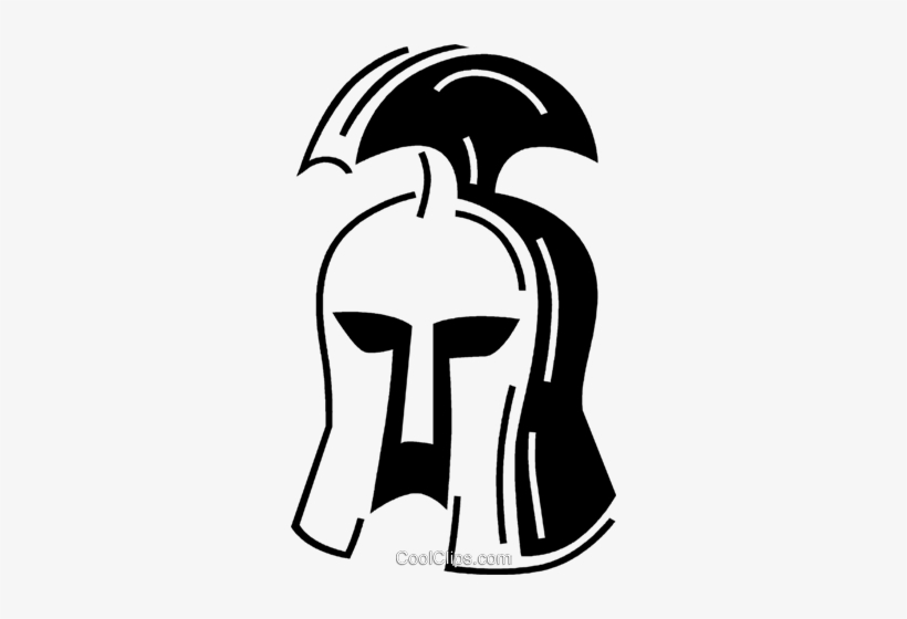Gladiator Helmet Royalty Free Vector Clip Art Illustration - Capacete De Gladiador Png, transparent png download