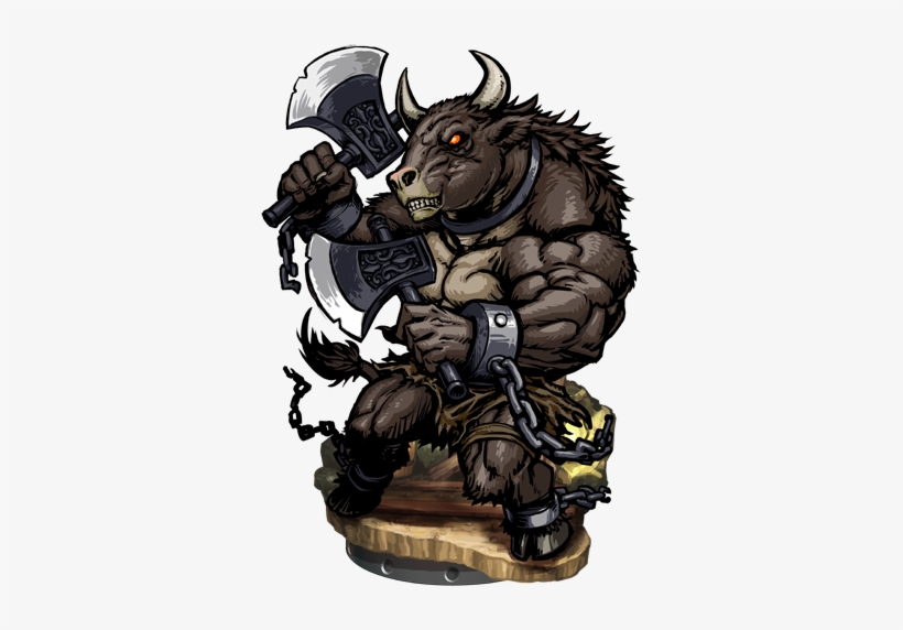 Minotaur Gladiator Figure - Illustration, transparent png download
