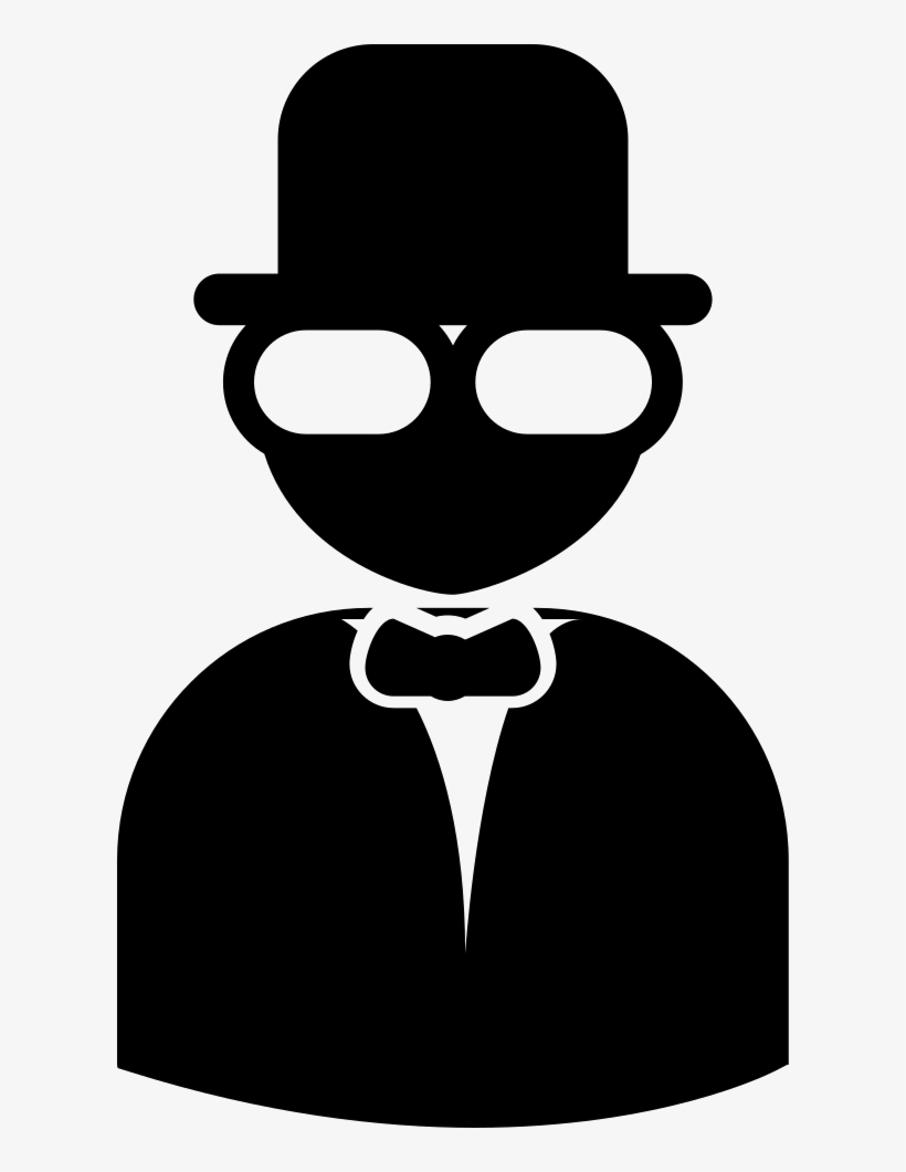 Male With Hat Suit And Tie Comments - Cartoon, transparent png download