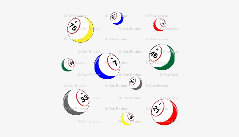Bingo Balls - Bingo Balls Falling Transparent Png, transparent png download