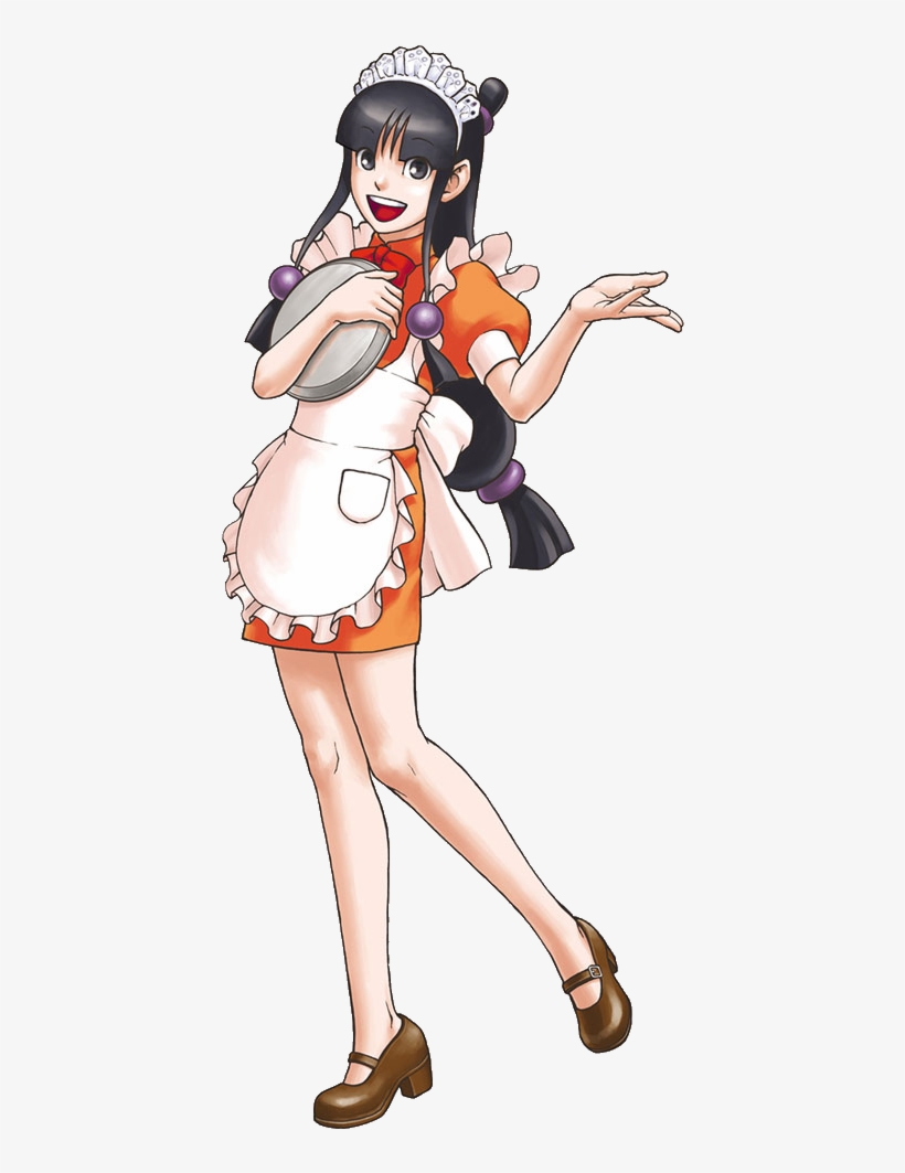 Waitress Maya - Maya Fey Maid Outfit, transparent png download