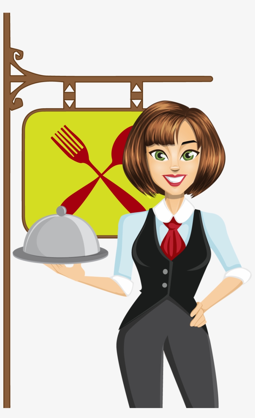 Robust Oriental Soup - Waitress Clipart Png, transparent png download