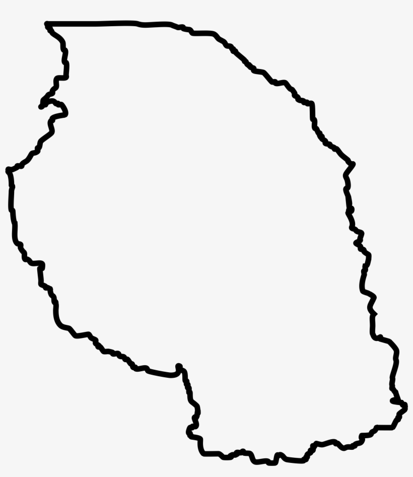 Map Of World - Tanzania Map, transparent png download