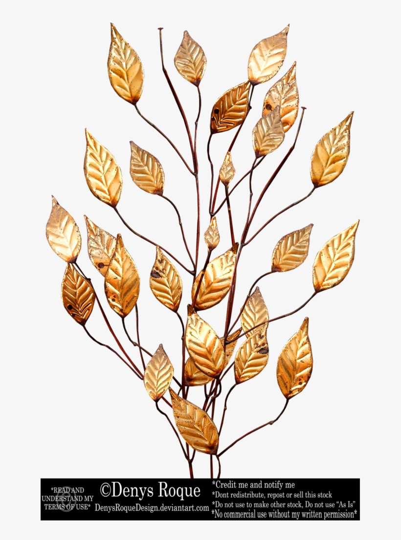 Gold Leaf Png - Leaf, transparent png download