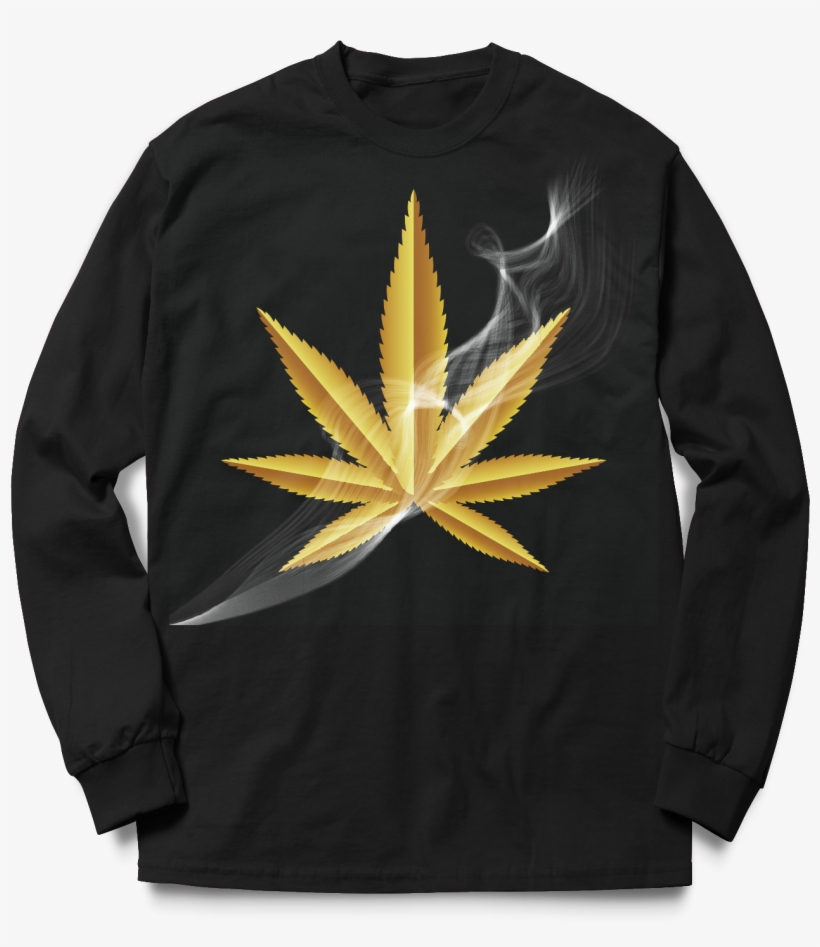 Gold Leaf Smoke - Gold Weed Shirt, transparent png download