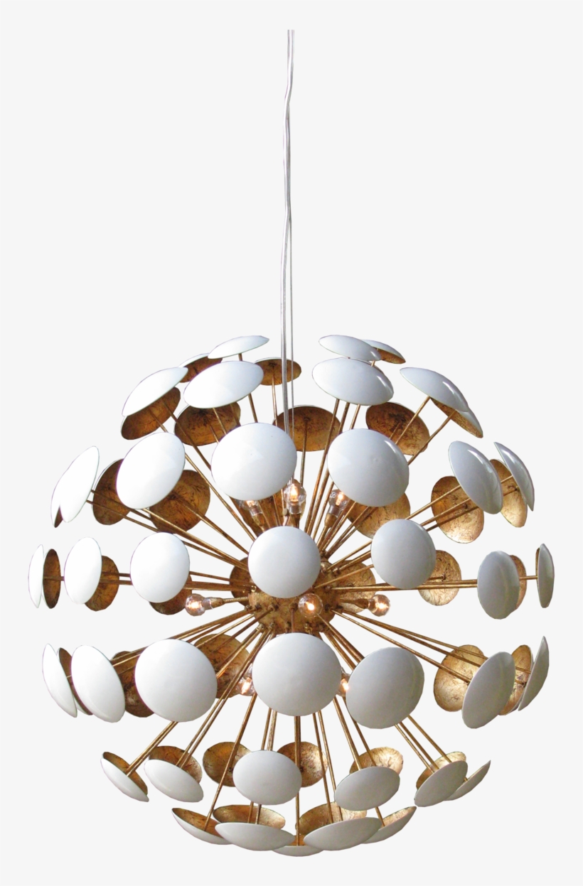Solaria Bilbao Chandelier White Pendant Hanging Gold - Transparent Gold White Chandelier Png, transparent png download