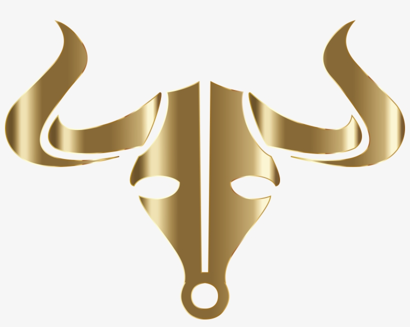 Clip Black And White Clipart Gold Icon No Background - Bull Horns Transparent Background, transparent png download